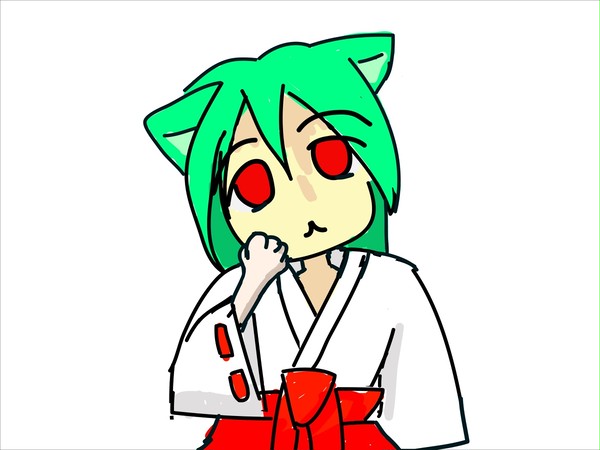 ねこみみ巫女