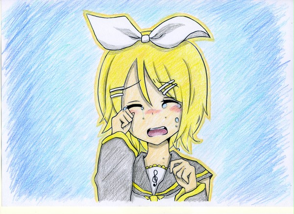 鏡音リンを塗らせていただきました。。