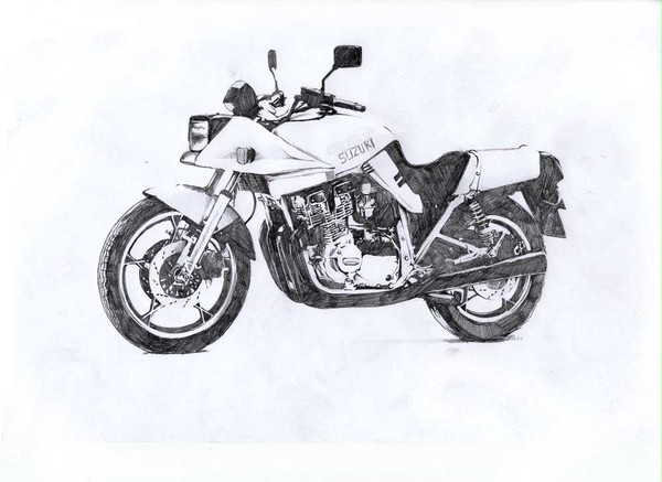 初ﾊﾞｲｸ・SUZUKI  GSX750 KATANA