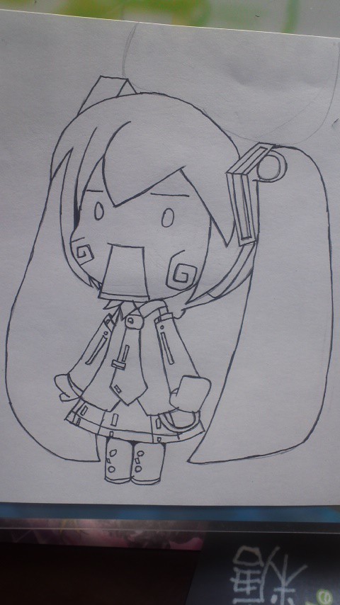 今日書いた表紙の絵!!