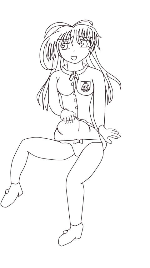 オリキャラ線画