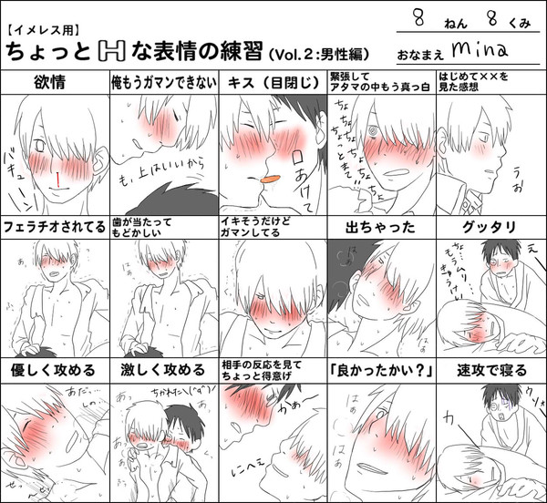 【腐注意！】ちょっとHな表情練習【ギン化】