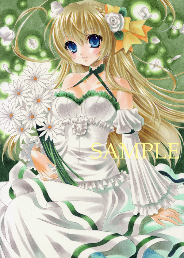 花を持つ少女