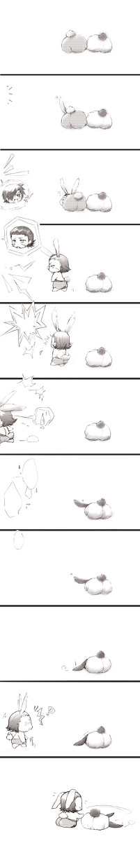 ウサ宗とこじゅウサと飼い主