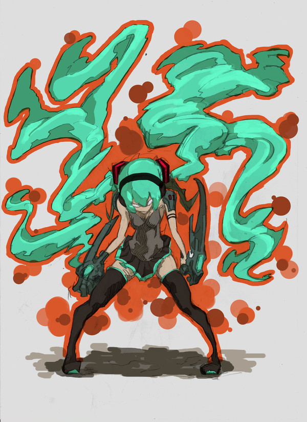 戦闘ミク