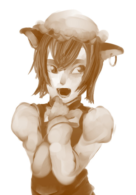 東方楽描き単色水彩5