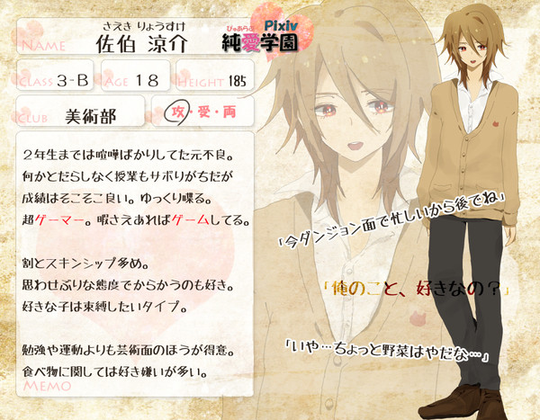 【ぴくぴゅあ】佐伯 涼介【3B】4/21までのbkmコメ返信済