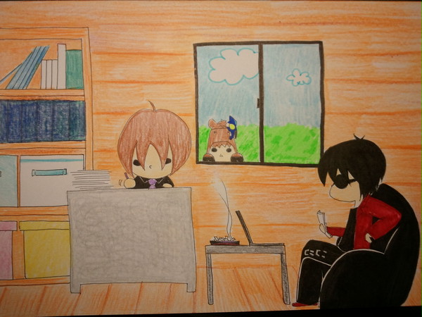 【アナログで】ただのくま事務所【描いてみた】