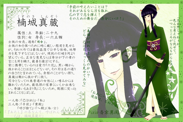【ぴく京】楠城真蔵【士族/司令】