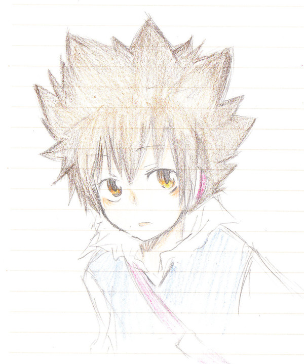 久しぶりに描いたツナorz
