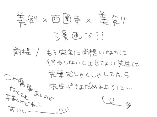 美剣×西園寺×美剣 漫画的なアレ