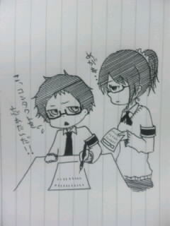 椿(眼鏡)と雛菊(眼鏡)