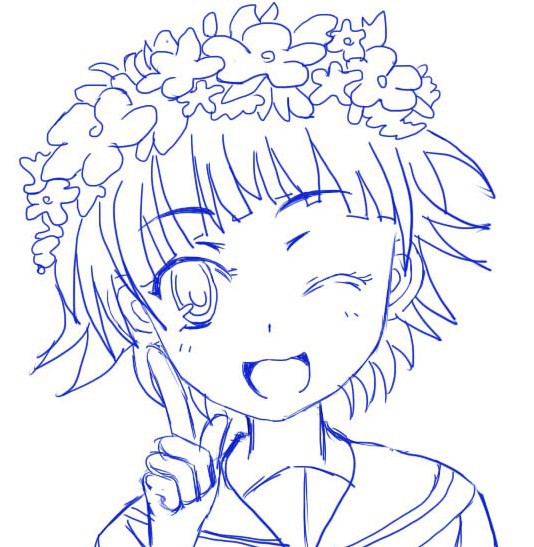 SAIで描いてみた(トレース）