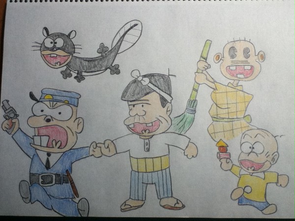 赤塚漫画のキャラ達　天才バカボン　
