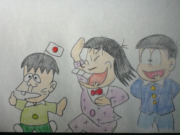 赤塚漫画のキャラ達　おそ松くん