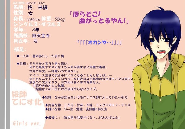 【絵師てにす化】柊林檎【再投稿】