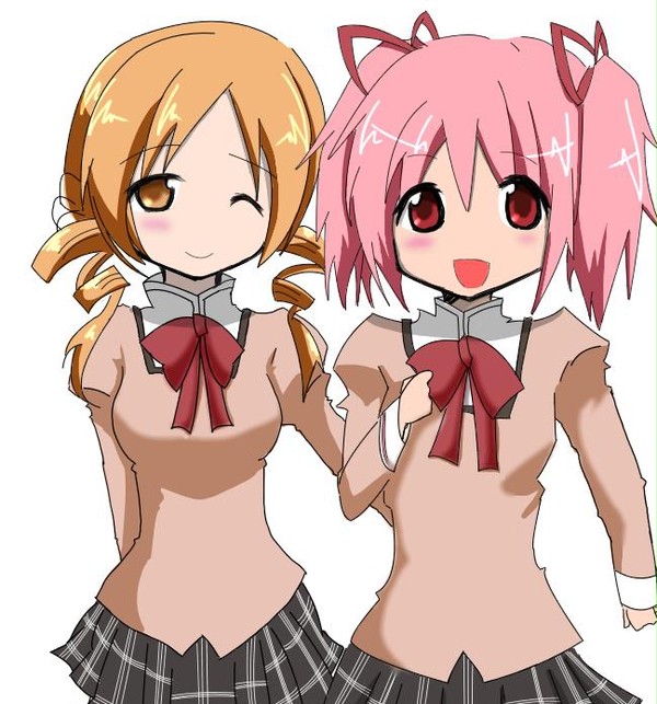 魔法少女まどか☆マギカのまどっちとマミさん