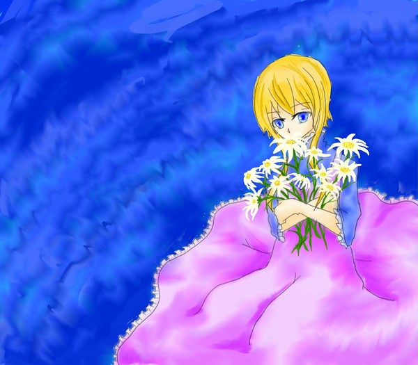 花と少女