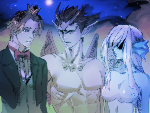 魔界でばったり、な3人
