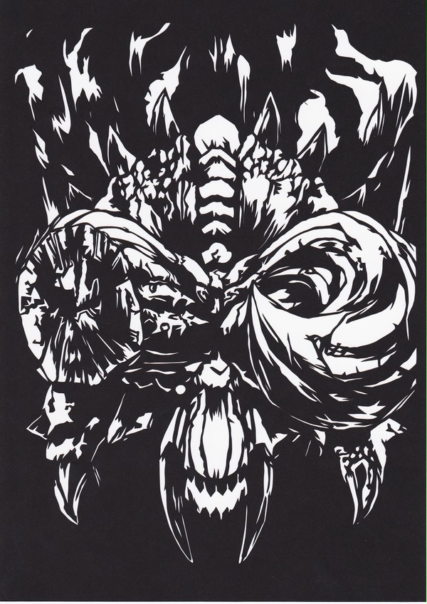 【切り絵】砂漠の暴君