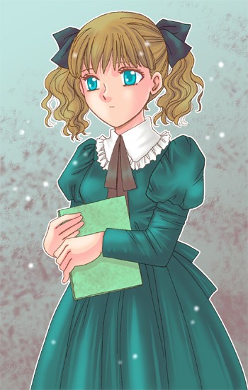 リボンを付けた少女