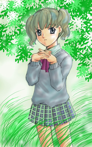 木陰の少女