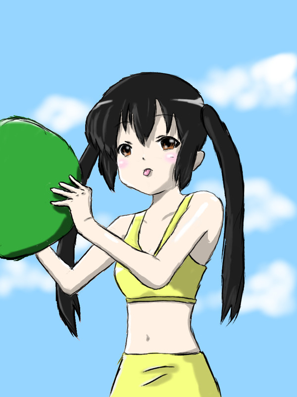【描いてみた】あずにゃん【けいおん!】