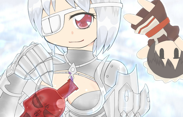 白カラー　ギロチンクロス