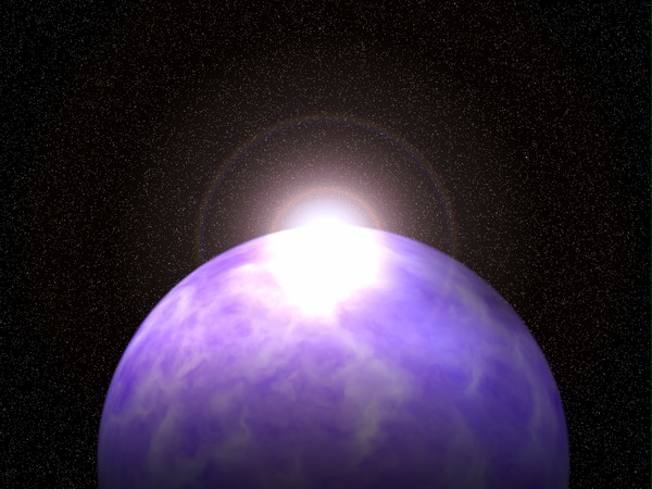 紫の星　「日の出」