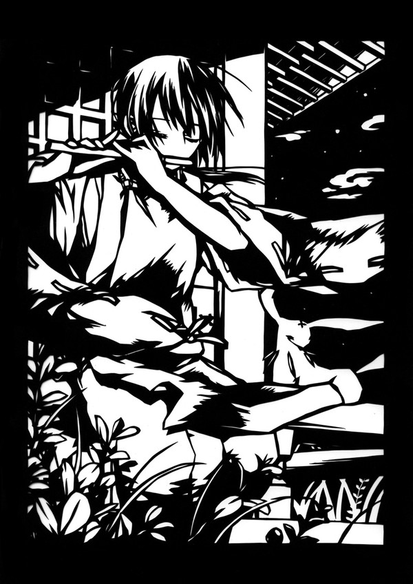 【切り絵】少年陰陽師