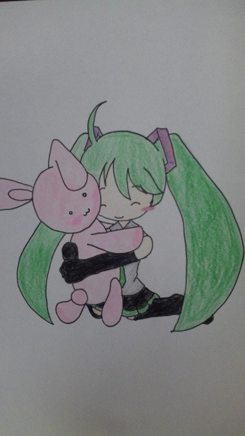 ぎゅっと。