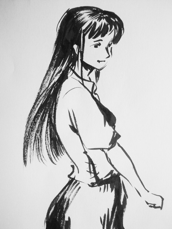 筆ペンがーる