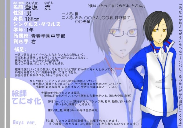 【絵師てにす化】藍坂流【２人目】