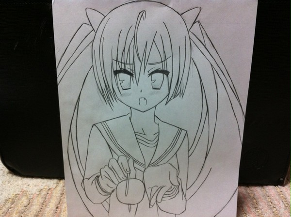 アリアのワンシーン「Say,ah(アーンして)」を描いてみた。