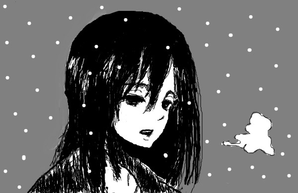 幼少ミカサ？(雪)