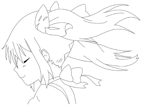 まどか（線画）