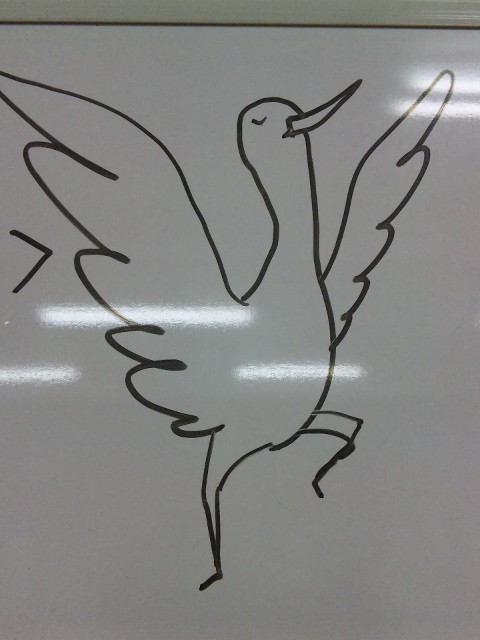 鳥の小躍り