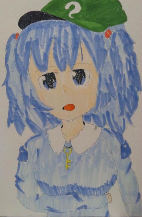 色塗りにとり