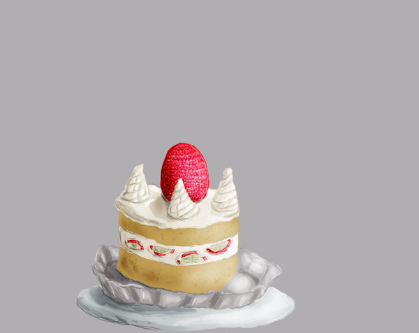 ケーキを描いてみた・・・