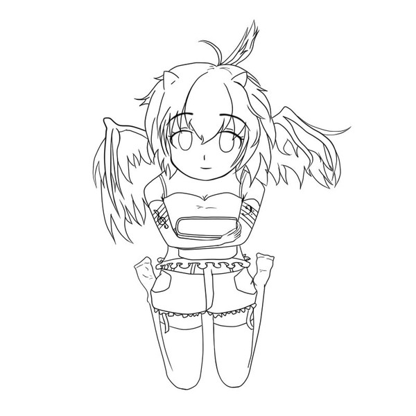 とっきゅん【線画】