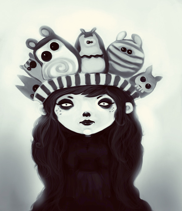girl and monsters