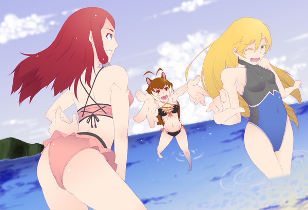 海だ！水着だ！三人娘だ！