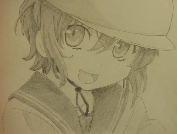 流子さん 鉛筆描き