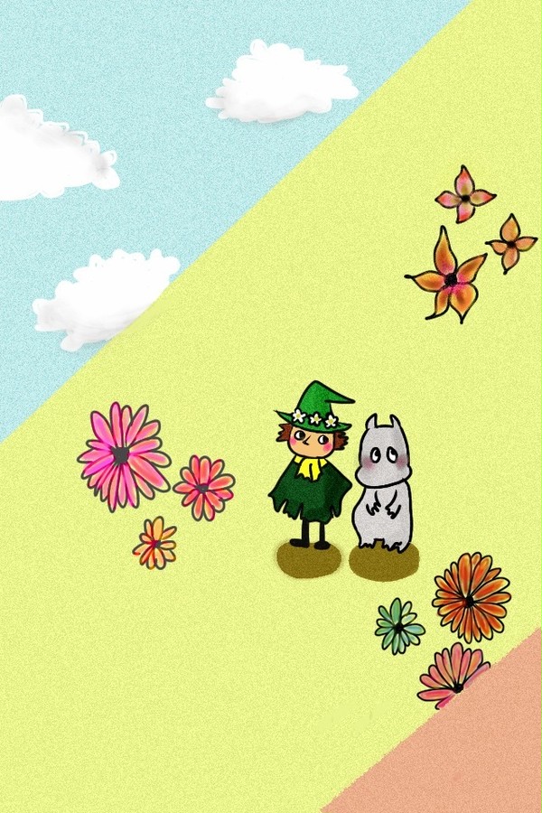 ムーミンとスナフキン