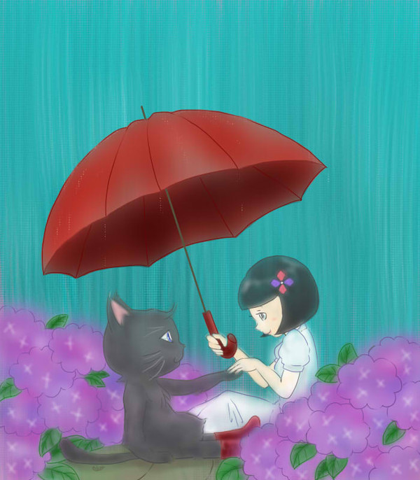 長靴をはいた猫と女の子