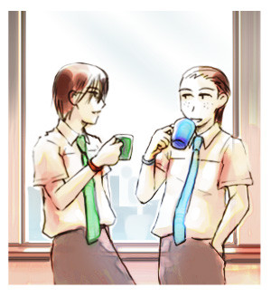 休憩中