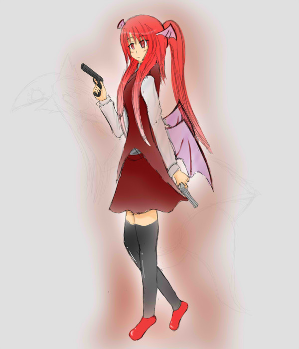 紅魔の小悪魔さん描いてみた