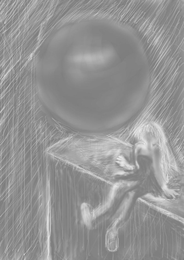雨降る天上の監視者たち（習作）