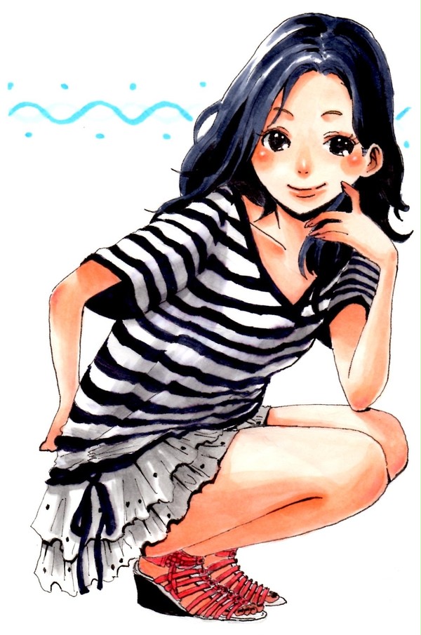 しましまの女の子