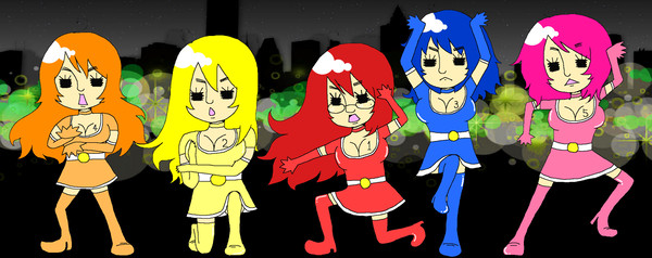 ﾊﾟｲﾚﾝｼﾞｬｰ5人ﾎﾟｰｼﾞﾝｸﾞ！！